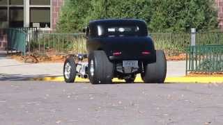 1934 Ford startup with open headers