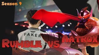 Faker - Rumble vs Aatrox Mid - LoL Season 9 KR Ranked | League of Legends Replays