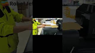 Pizza Boxes printing by SinglePass Color Digital InkJet Printer #machine