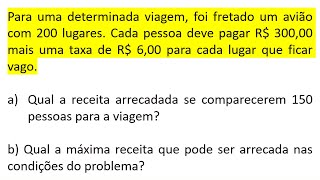 Para uma determinada viagem, foi fretado um avião com 200 lugares