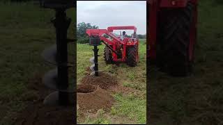 Kubota 55hp Tractor Demo Hole Digger कुबोटा 55Hp ट्रॅक्टर डेमो