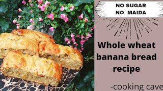 Health whole wheat banana bread / perfect recipeFor evening snacks