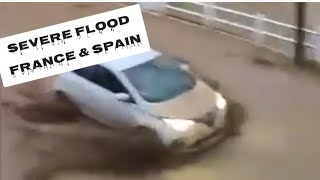 Severe flooding in France, Spain and india