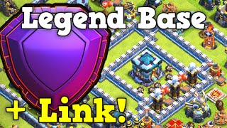 OP Anti 2 Star Legend League Ring Base + Link! | TH13 Pop At The Top! | Clash of Clans