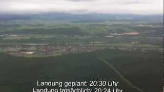 Lufthansa Flug LH1208  Frankfurt nach Basel-Mulhouse Canadairjet 700 12.06.12