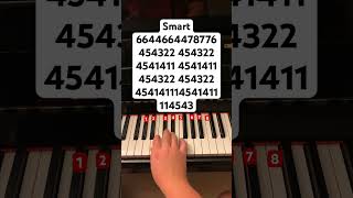 Smart // follow my instagram: jessnotes123 #piano #pianotutorial #pianomusic #lesserafim #smart