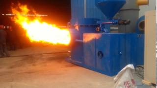 1400KW industrial wood pellet burner, 1400KW madera industrial quemador de pellets, biofuel burner