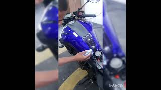 como aplicar coating vitrificador de  pintura em moto