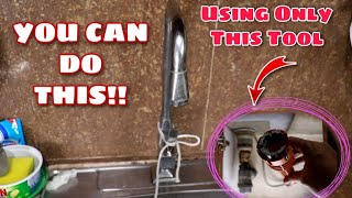 Diy || Easily replace your kitchen sink faucet using only this special tool