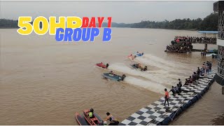 Kanowit Powerboat 50hp GROUP B || PESTA KANOWIT || Powerboat Championship//REGATTA