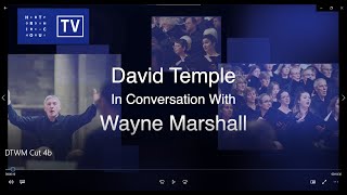 David Temple in conversation with Wayne Marshall