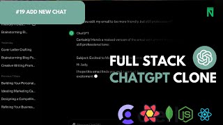 Build And Deploy Your Own ChatGPT For Free With React 19 | #19 Add New Chat