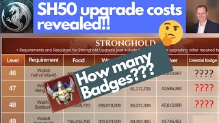 SH50 upgrade costs revealed!! Stronghold 46-50 - King of Avalon