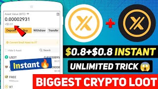 🤯 0.8$ Instant Withdraw In XT Exchange 💥 Unlimited Redpacket Loot 🔥 XT Exchange Loot