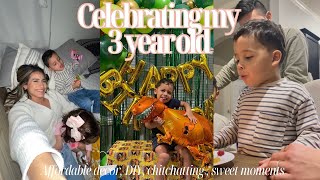 Celebrating my 3 year old | Decorate with  me | Chittychats