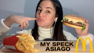 ASMR ITA | ASSAGGIO IL  MY SPECK ASIAGO 🍔 | SARA' PIU' BUONO DEL CHICKEN AVOCADO?? 🧐