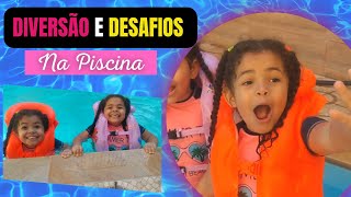 DIVERSÃO E DESAFIOS  NA PISCINA