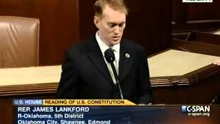 Rep. Lankford Reads from the U.S. Constitution on the House floor