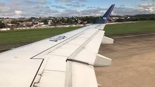 Decolagem de Recife no Embraer 195 Azul