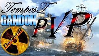 TempesT PVP барк VS Линкор II (GANDON) Обзор Темпест Пираты игра