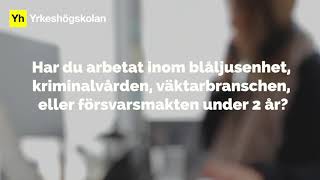 Ansök till säkerhetssamordnare via Yrkeshögskolan Mitt