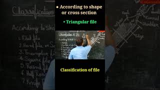 Triangular file, According to shape or cross section #Shorts  #viral #shortsvideo #vrialvideo #file