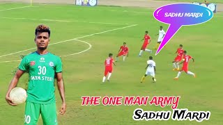 Best Football skill By Sadhu Mardi || Santosh Trophy 2023 || 5 man ka minus kardiya sadhu ne ||