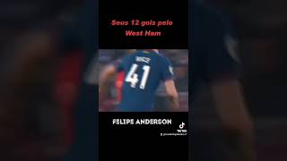 Felipe Anderson, seus 12 gols pelo West Ham #academiapalestrarf #palmeiras #felipeanderson