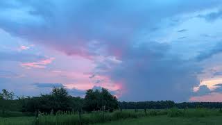 Mid July Colorful Sunrise Clouds at Dawn