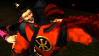 Mortal Kombat: Unchained - Mileena biting on Ermac's head