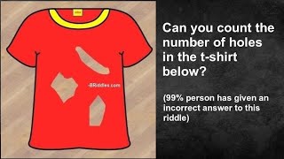 How many holes are in the shirt brain Test Riddle