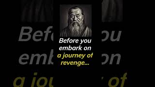 The Price of Revenge: Confucius's Wise Words #shorts #quotes #confucius #revenge