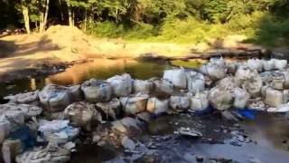 Salmon falls river timber dam rebuild