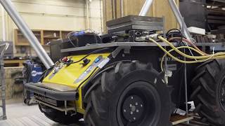 Autonomous Vibration Control of Bridge Using Husky UGV