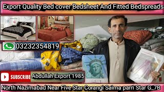 USA Export Quality Bedsheet Bedcover And Fitted Bedspread contact 📞📞03232354819