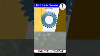 Pitch Circle Diameter II  Gear  #gears #geardesign #geartechnology