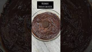 microwave chocolate cake recipe #shorts #youtubeshorts