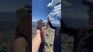 when you summit another mountain #summit #hikingadventures #hikers #highfive #adventuretravel #short