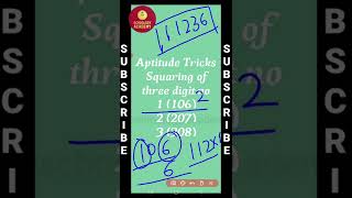 Aptitude Tricks||Square of three Digits Number|| #aptitudetricks #dseu2022 #reasoningtricks #cetexam