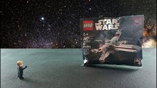 Luke builds Lego X-Wing with the force! (30654)