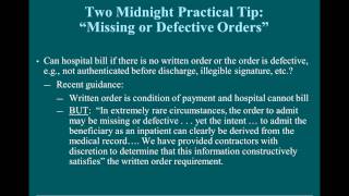 Inpatient Redefined  an Update on Medicare’s Two Midnight Rule and Other Regulatory Requirements 8 1