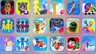 Marble Run,Join & Clash,Going Balls,My Talking Tom 2,Scary Teacher 3D,Sandwich Runner,Save The Girl