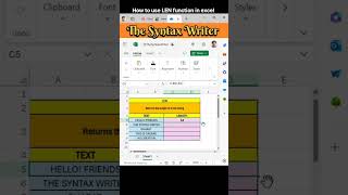 Excel LEN Function Tutorial | Count Characters Easily!