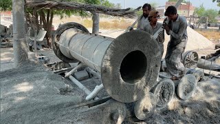 Process of Making Concrete Pipes in Factory | Creative Cement Pipes Production