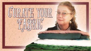 Curate your fabric collection for fun and sanity | ADHD sewing organization