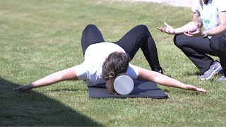 Foamroller - bryststræk / Riders workout - shoulders back