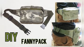 How to sew easy belt bag / fanny pack /waist bag / bum bag