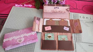 🥰#TUTORIAL#FOLIO CARTERITA  MUY  BONITA CON BOLSILLOS   ♥️