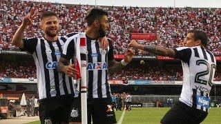 SÃO PAULO 0 X 1 SANTOS - GOLS E MELHORES MOMENTOS HD (COMPLETO) - CAMPEONATO PAULISTA 18/02/2018