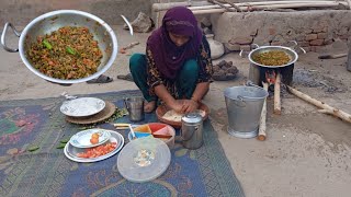 village life #cooking village food bhindi recipe for dinner